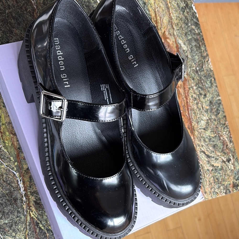 Madden Girl Black Mary Jane Shoes